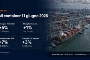 Rallenta il rialzo dei noli container nell’alta stagione anticipata