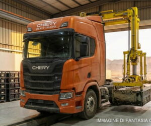 Cambio batteria sui camion elettrici per trasporto Europa-Marocco