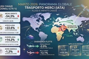 Hormuz abbassa il cargo aereo a marzo 2026