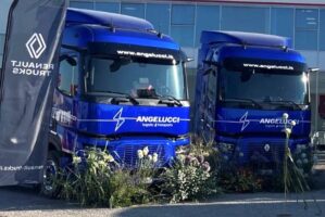 Cinque camion elettrici nella flotta di Angelucci