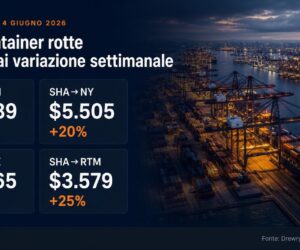 Noli container Shanghai-Genova sopra 5.000 dollari