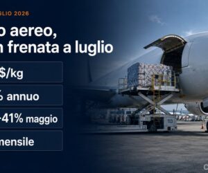 Rallenta la crescita a luglio 2026 dei noli aerei
