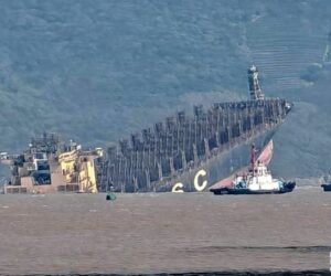 Msc Silvana VIII semi-sommersa a Zhoushan