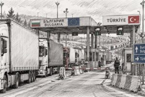 Camion fermi per giorni alla frontiera turco-bulgara