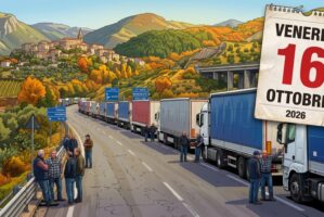 La protesta dell’autotrasporto si espande in Campania